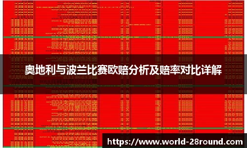 奥地利与波兰比赛欧赔分析及赔率对比详解